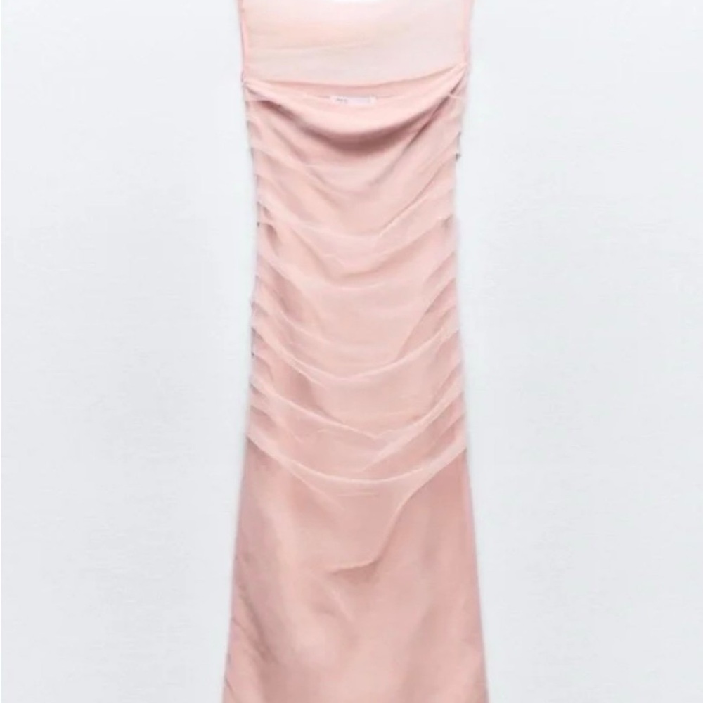 Elegant Zara Pink Sleeveless Dress